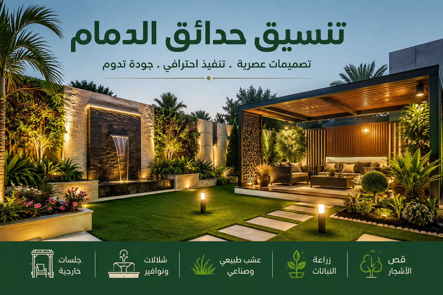 تنسيق حدائق الدمام